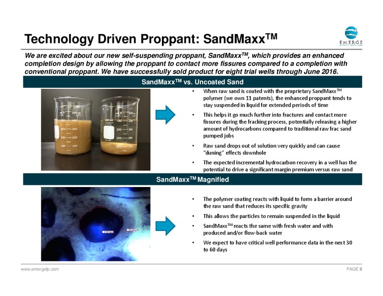 September 2016 Investor Presentation – Emerge Energy Services Lp – slide 8