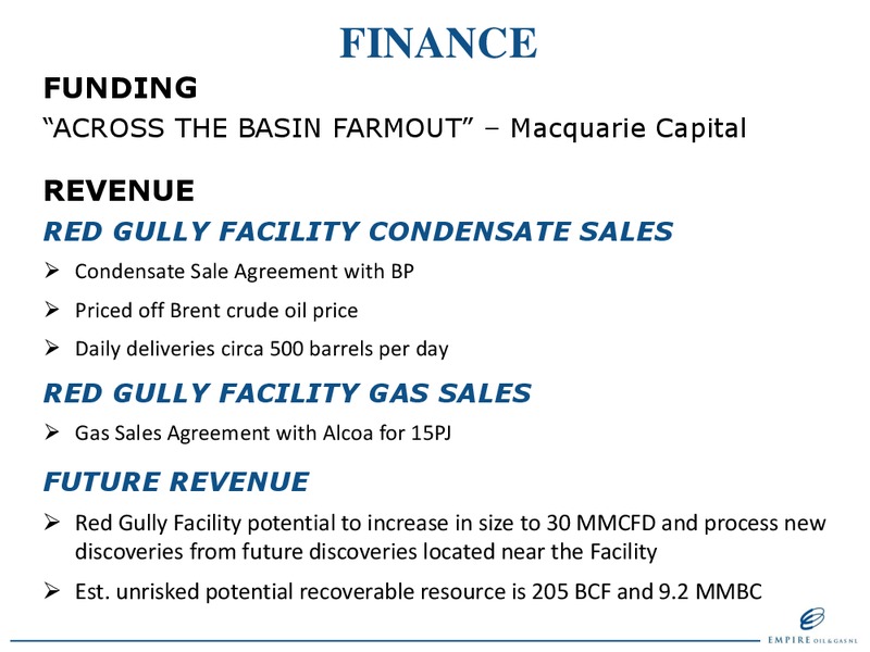 RIU GOOD OIL CONFERENCE – Empire Oil and Gas – slide 7