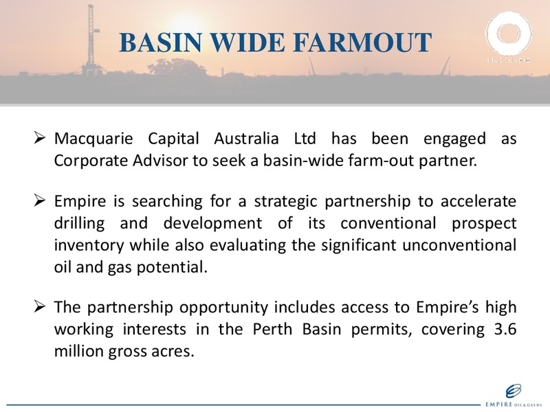 RIU GOOD OIL CONFERENCE – Empire Oil and Gas – slide 8