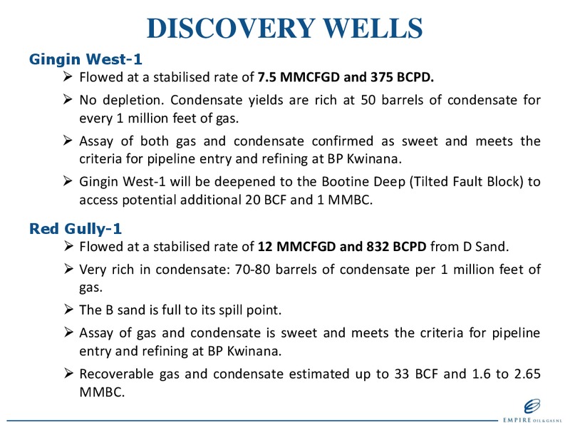 RIU GOOD OIL CONFERENCE – Empire Oil and Gas – slide 13