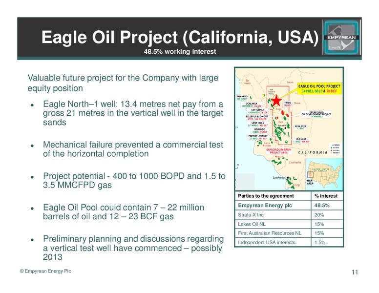 October 2012 Investor Presentation – Empyrean Energy Plc – slide 10