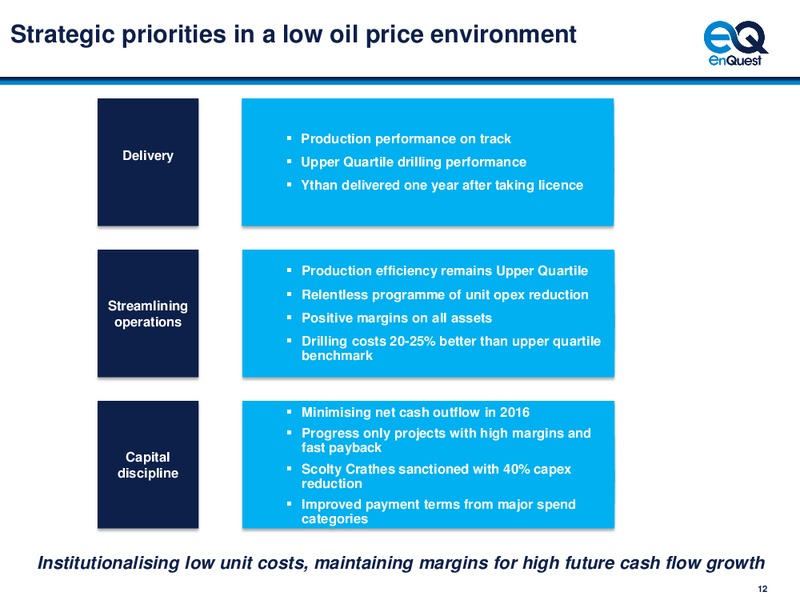 Capital Markets Day – EnQuest PLC – slide 13