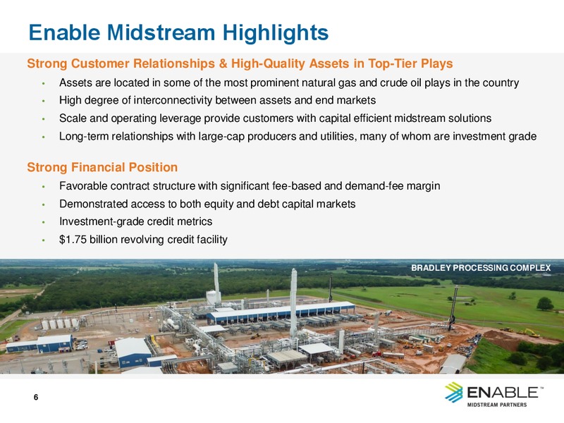 1Q 2018 Investor Presentation – Enable Midstream Partners Lp – slide 4