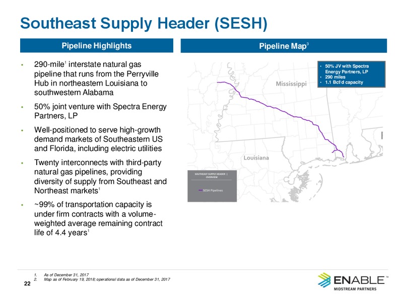 1Q 2018 Investor Presentation – Enable Midstream Partners Lp – slide 20