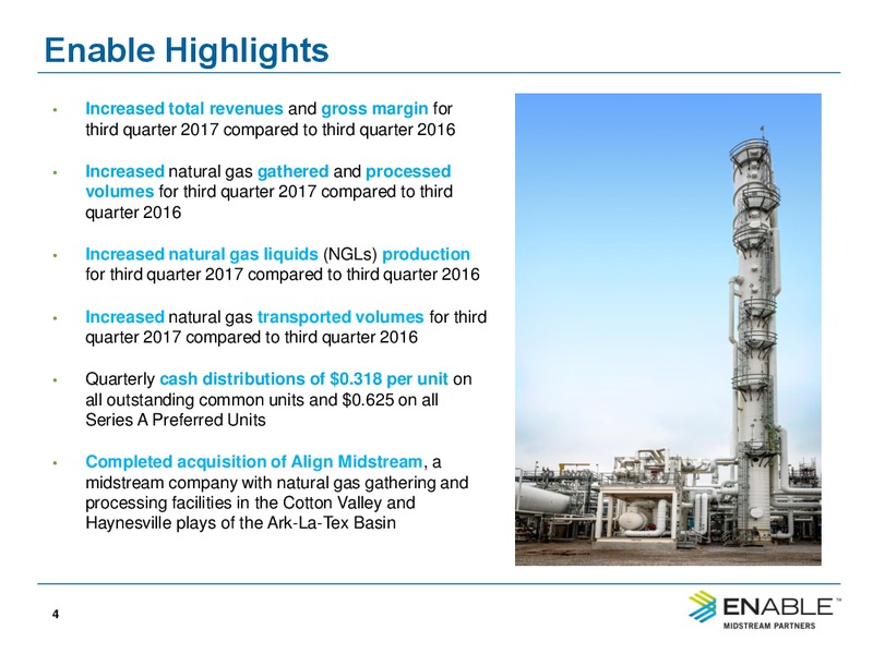Q3 2017 Presentation – Enable Midstream Partners Lp – slide 2