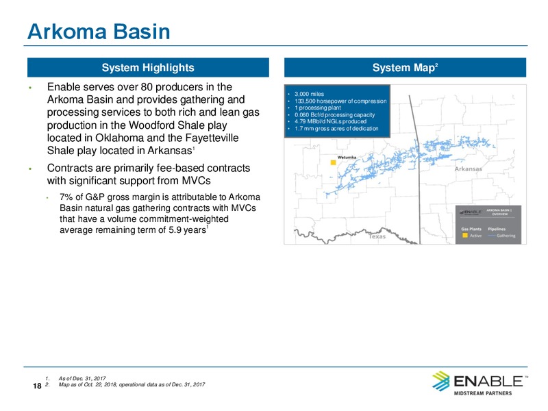 4Q 2018 Investor Presentation – Enable Midstream Partners Lp – slide 16