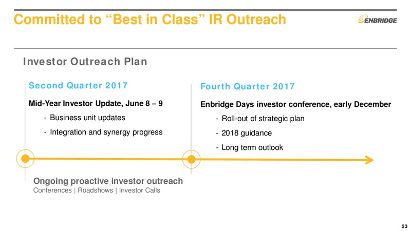 2017 First Quarter Financial Results and Strategic Update – Enbridge Energy Management Llc – slide 22
