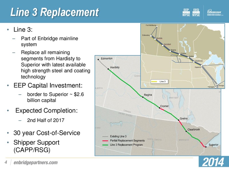 MARCH 2014 INVESTOR PRESENTATION – Enbridge Energy Partners Lp – slide 3