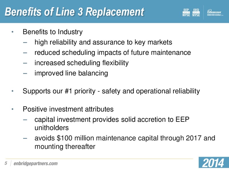 MARCH 2014 INVESTOR PRESENTATION – Enbridge Energy Partners Lp – slide 4