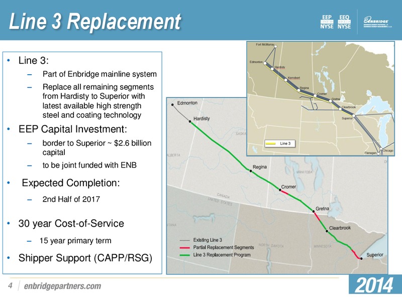 Q1 2014 EARNINGS PRESENTATION – Enbridge Energy Partners Lp – slide 3