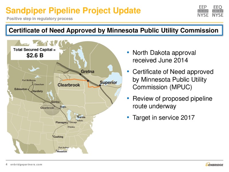 Q2 2015 Earnings Call – Enbridge Energy Partners Lp – slide 4