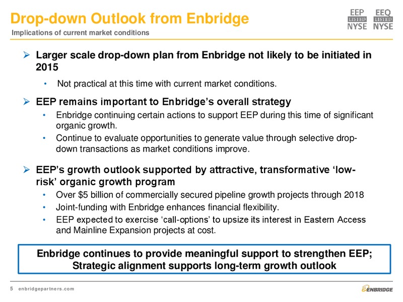 Q2 2015 Earnings Call – Enbridge Energy Partners Lp – slide 5