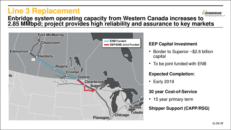 August 2016 Investor Presentation – Enbridge Energy Partners Lp – slide 26
