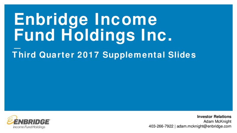 2017 Third Quarter Financial Results – Enbridge Energy Partners Lp – slide 19
