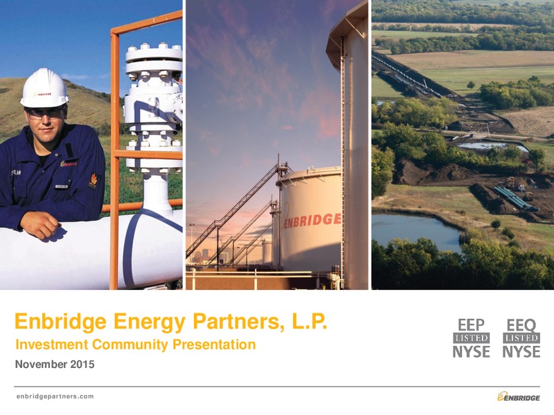 Investment Community Presentation – Enbridge Energy Partners Lp – slide 1