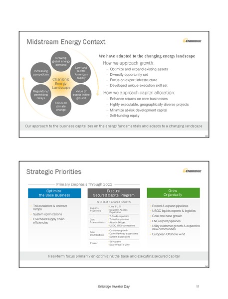 December 2019 investor presentation – Enbridge Energy Partners Lp – slide 11