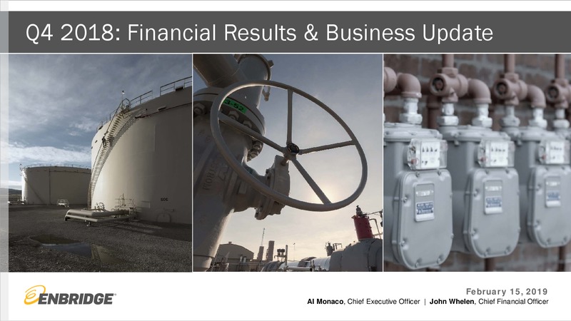 Q4 2018 Earnings Presentation – Enbridge Inc. – slide 1