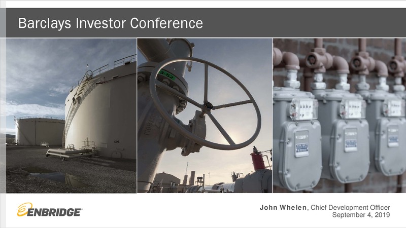 Barclays CEO Energy Power Conference – Enbridge Inc. – slide 1