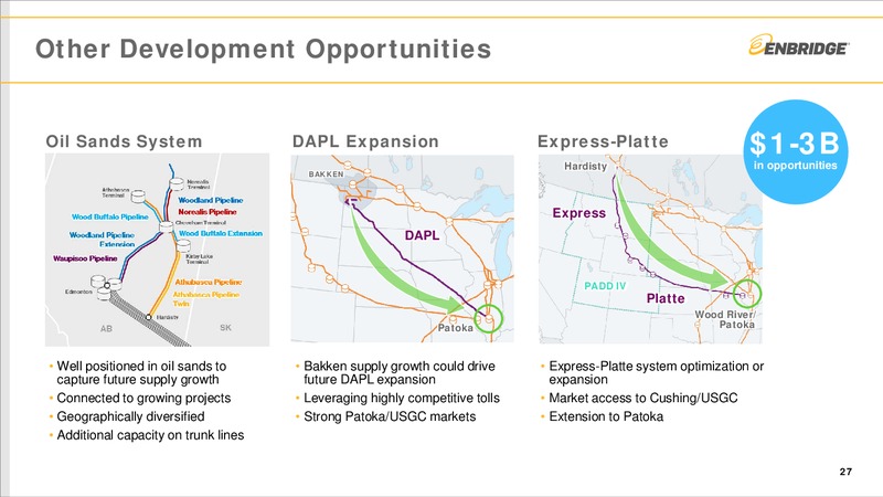 September 2018 Investment Community Presentation – Enbridge Inc. – slide 26