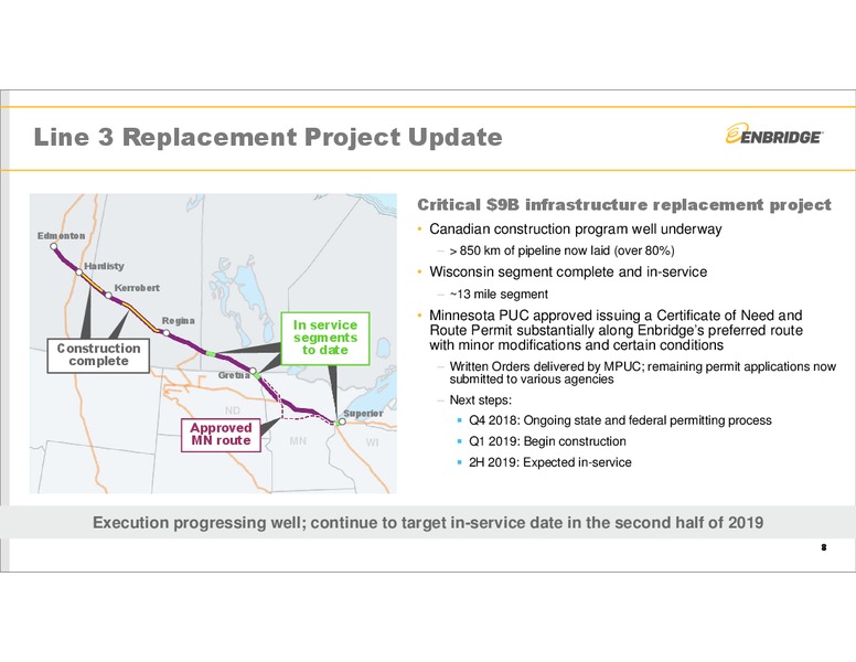 Q3 2018 Earnings Results – Enbridge Inc. – slide 7