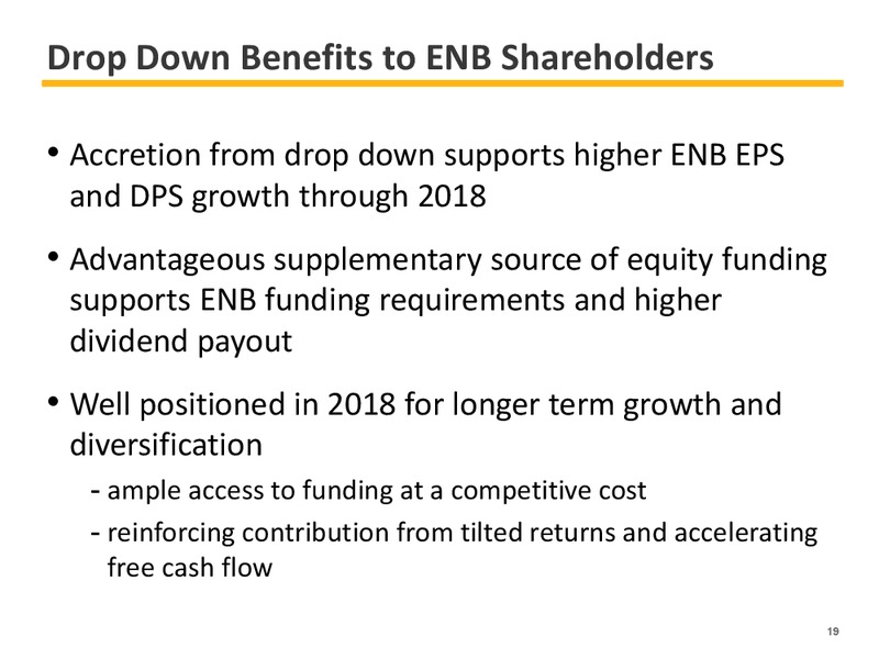 2015 EARNINGS GUIDANCE – Enbridge Inc. – slide 19