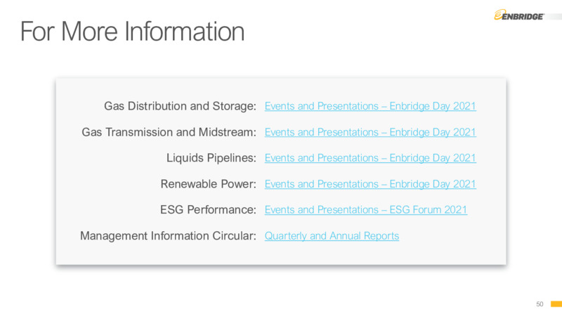 December 2022 Company Presentation – Enbridge Inc. – slide 49