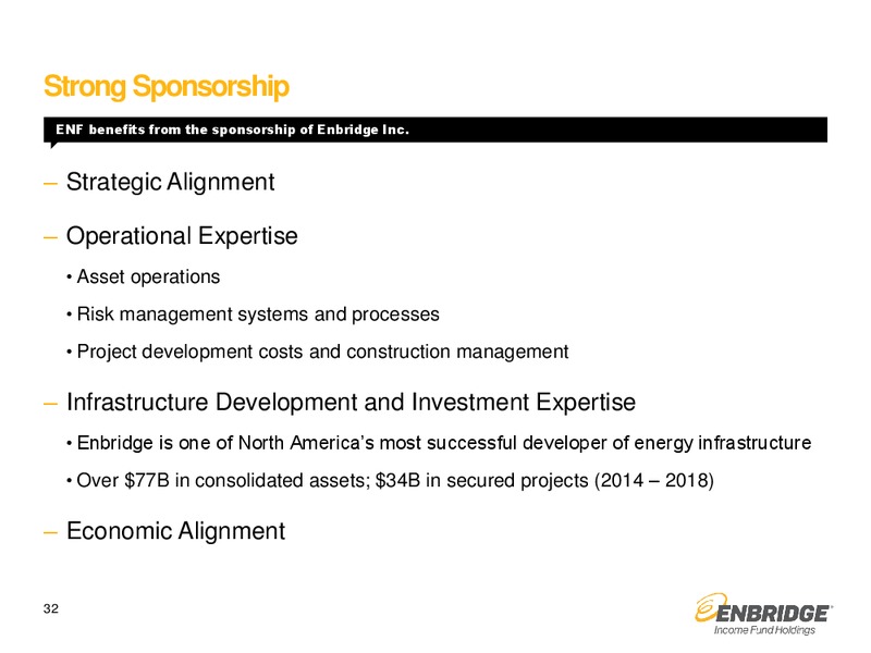 August 2015 Investor Presentation – Enbridge Income Fund Holdings Inc. – slide 31