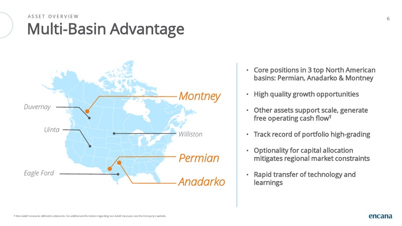 January 2019 Investor Presentation – Encana Corp – slide 6