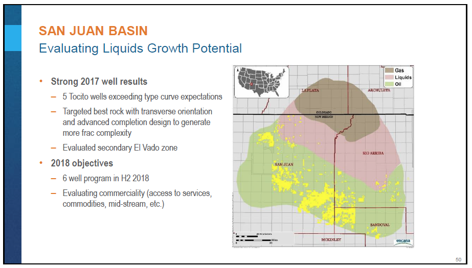 March 2018 Corporate Presentation – Encana Corp – slide 51