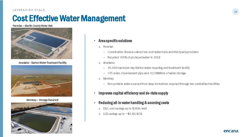 March 2019 Corporate Presentation – Encana Corp – slide 26
