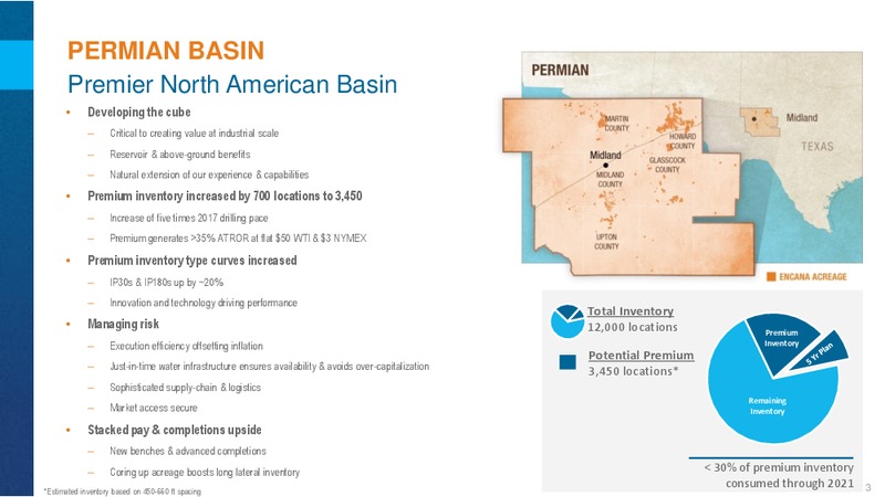 June 2017 Permian Update – Encana Corp – slide 2
