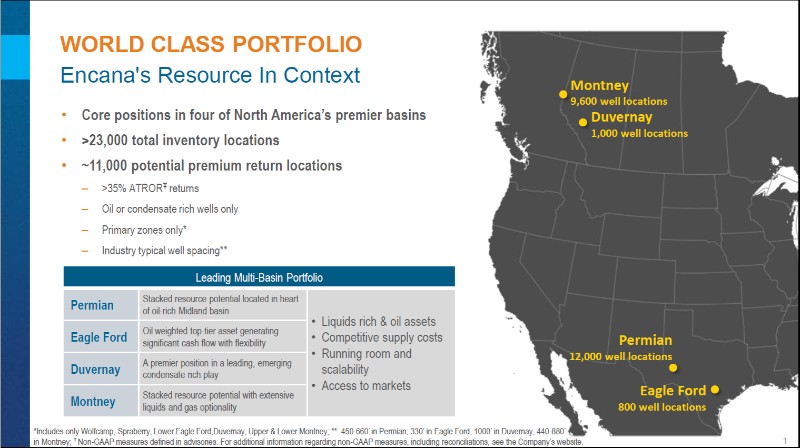 August 2017 Corporate Presentation – Encana Corp – slide 2