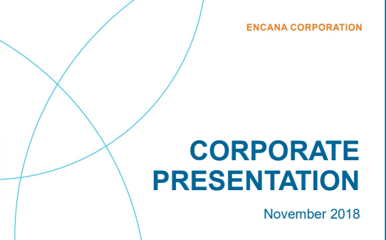 November 2018 Corporate Presentation – Encana Corp – slide 1