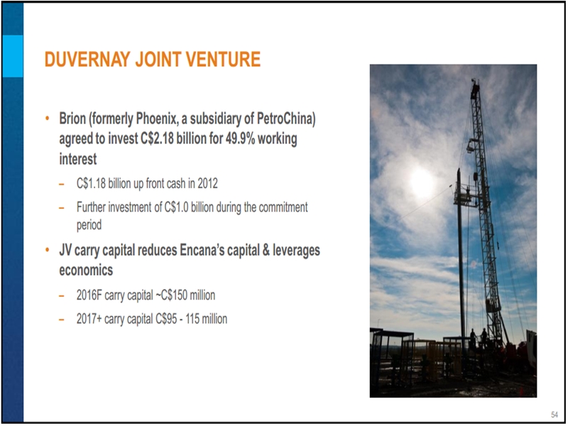 December 2016 Investor Presentation – Encana Corp – slide 45