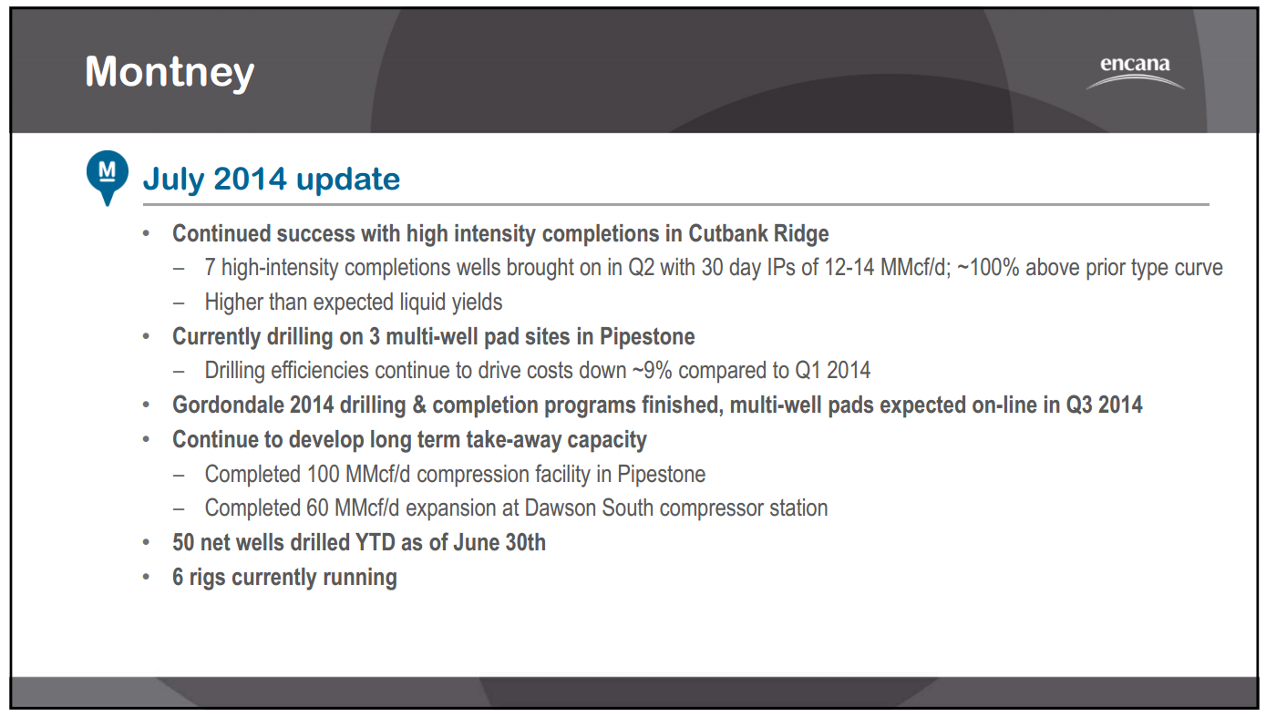 August 2014 Investor Presentation – Encana Corp – slide 13
