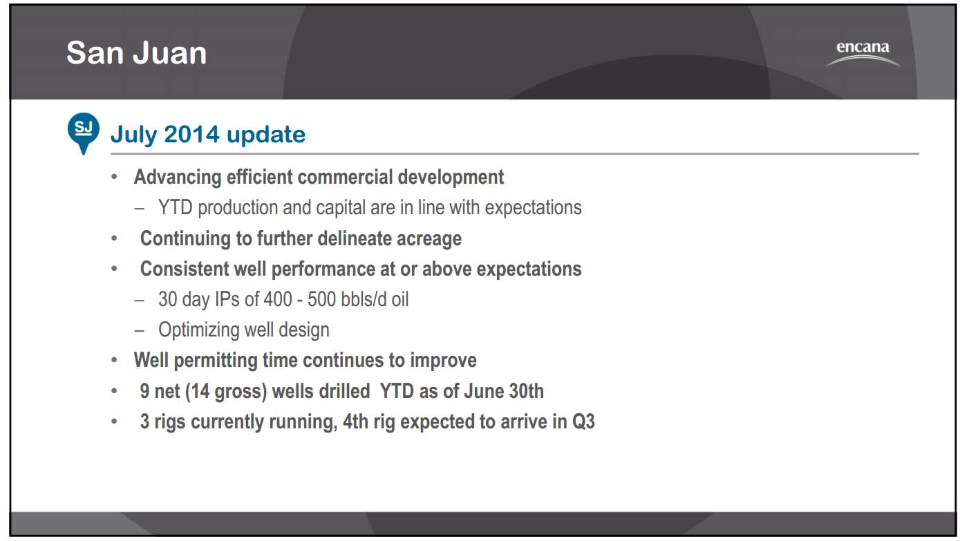 September 2014 Investor Presentation – Encana Corp – slide 15
