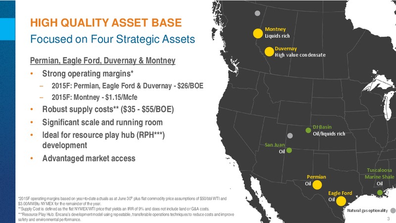 Barclays Capital CEO Energy Power Conference – Encana Corp – slide 3