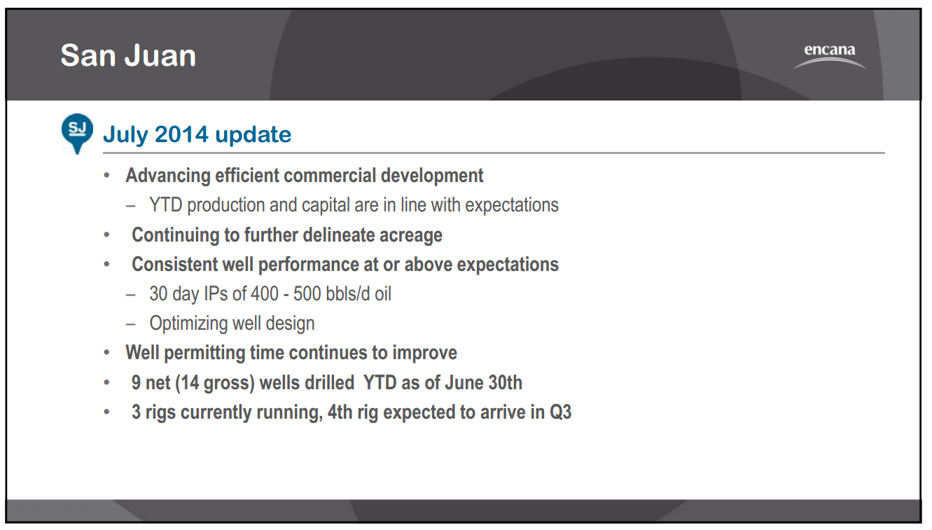 October 2014 Investor Presentation – Encana Corp – slide 19