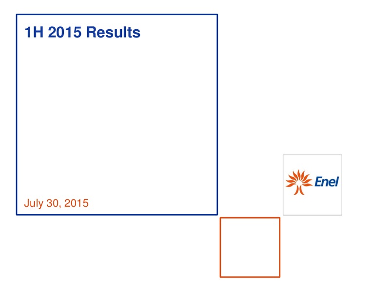 H1 2015 Results – Enel – slide 1