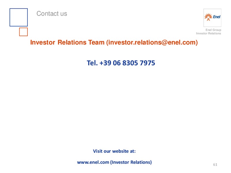 H1 2015 Results – Enel – slide 62
