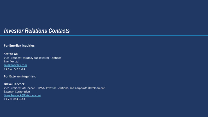 Enerflex and Exterran to Combine – Enerflex Ltd. – slide 19