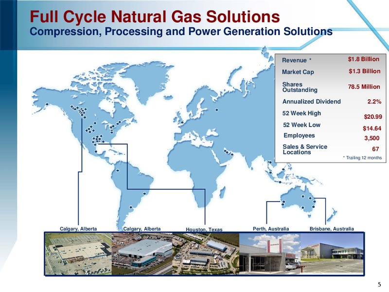 MARCH 2015 COMPANY OVERVIEW – Enerflex Ltd. – slide 4