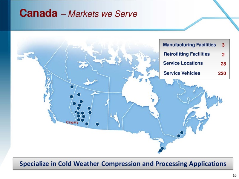 MARCH 2015 COMPANY OVERVIEW – Enerflex Ltd. – slide 15