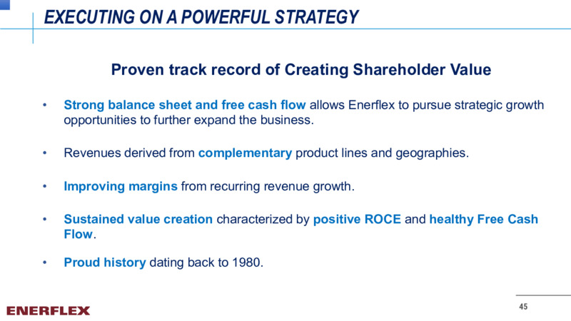 Company Overview   May 2022 – Enerflex Ltd. – slide 43