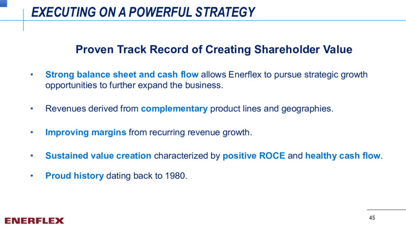 July 2022 Investor Presentation – Enerflex Ltd. – slide 43