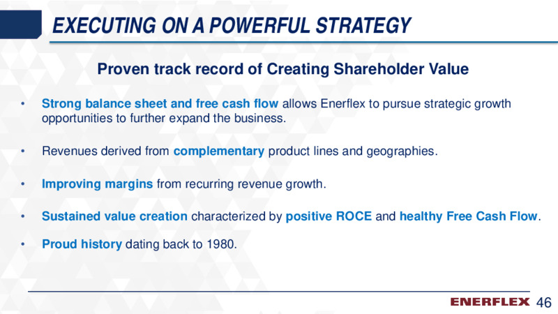 August 2020 Company Presentation – Enerflex Ltd. – slide 45
