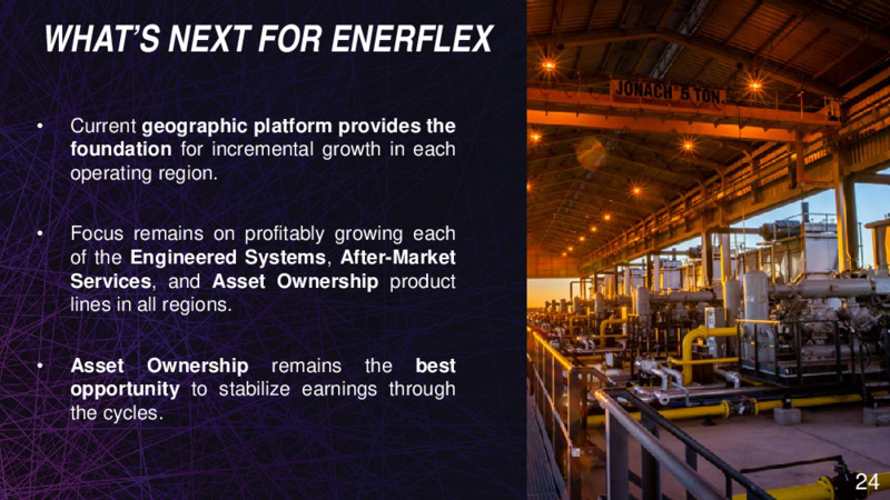 November 2019 Investor Presentation – Enerflex Ltd. – slide 23