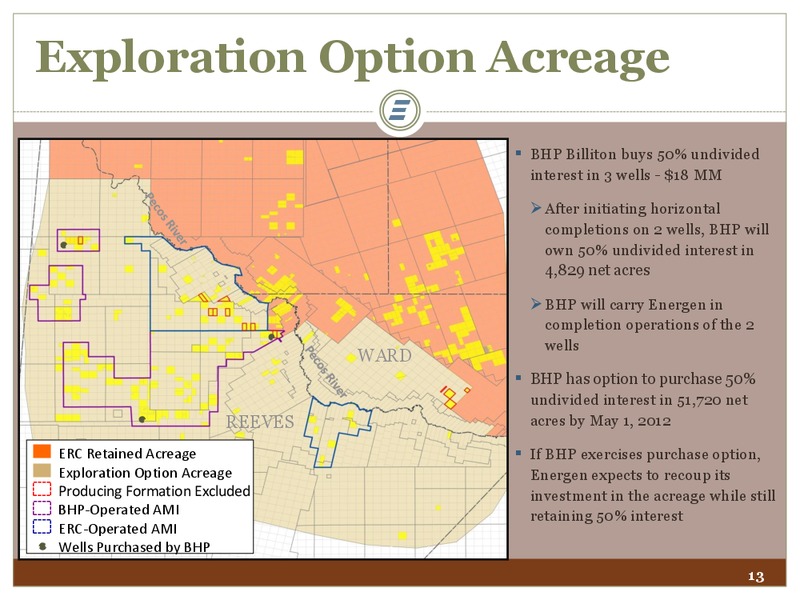 Investor Presentation – Energen Corp. – slide 13
