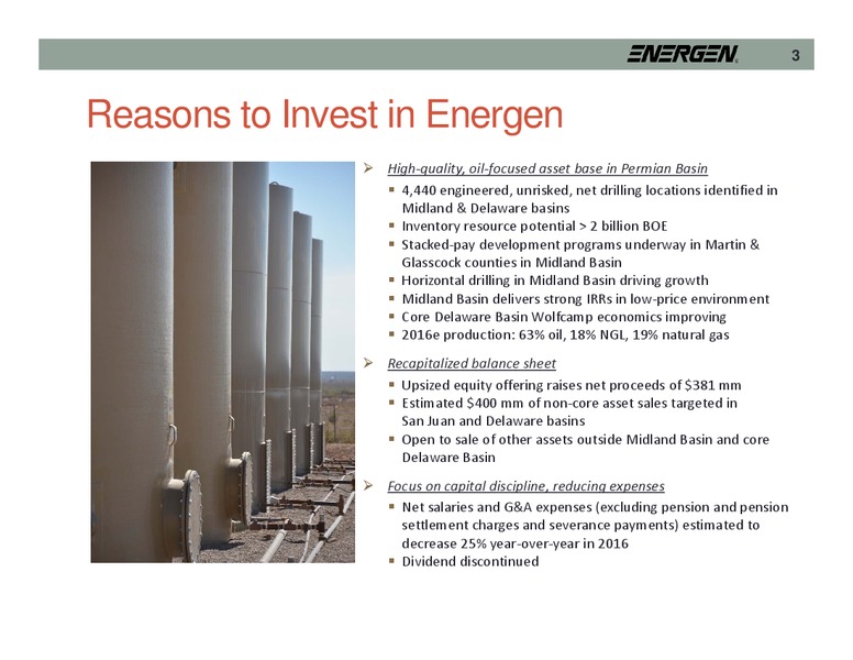 Raymond James 37th Annual Institutional Investors Conference – Energen Corp. – slide 2