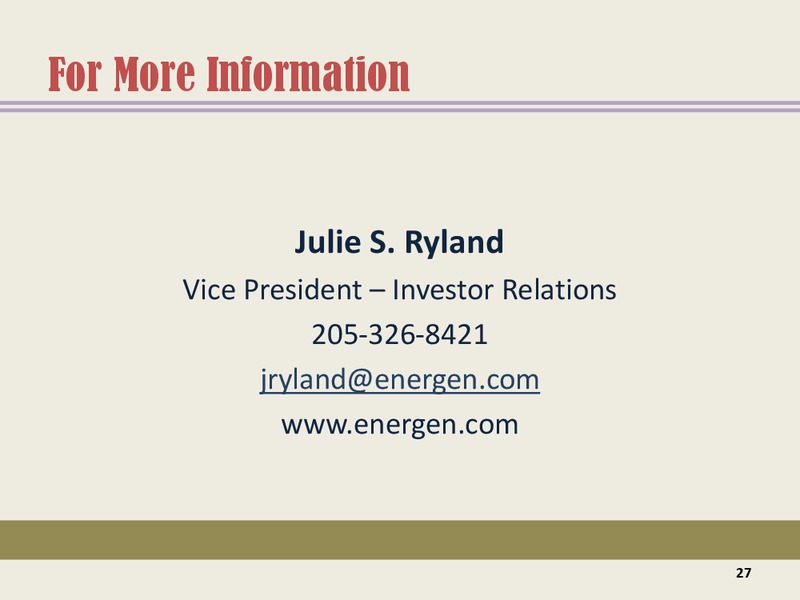 Howard Weils 41st Annual Energy Conference – Energen Corp. – slide 24
